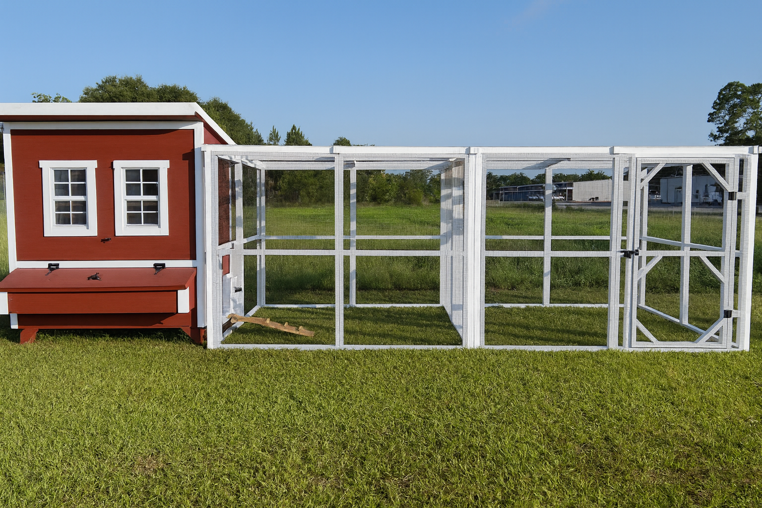 Wooden 16 Ft. Chicken Run (8’W X 16’L X 6’3”H)