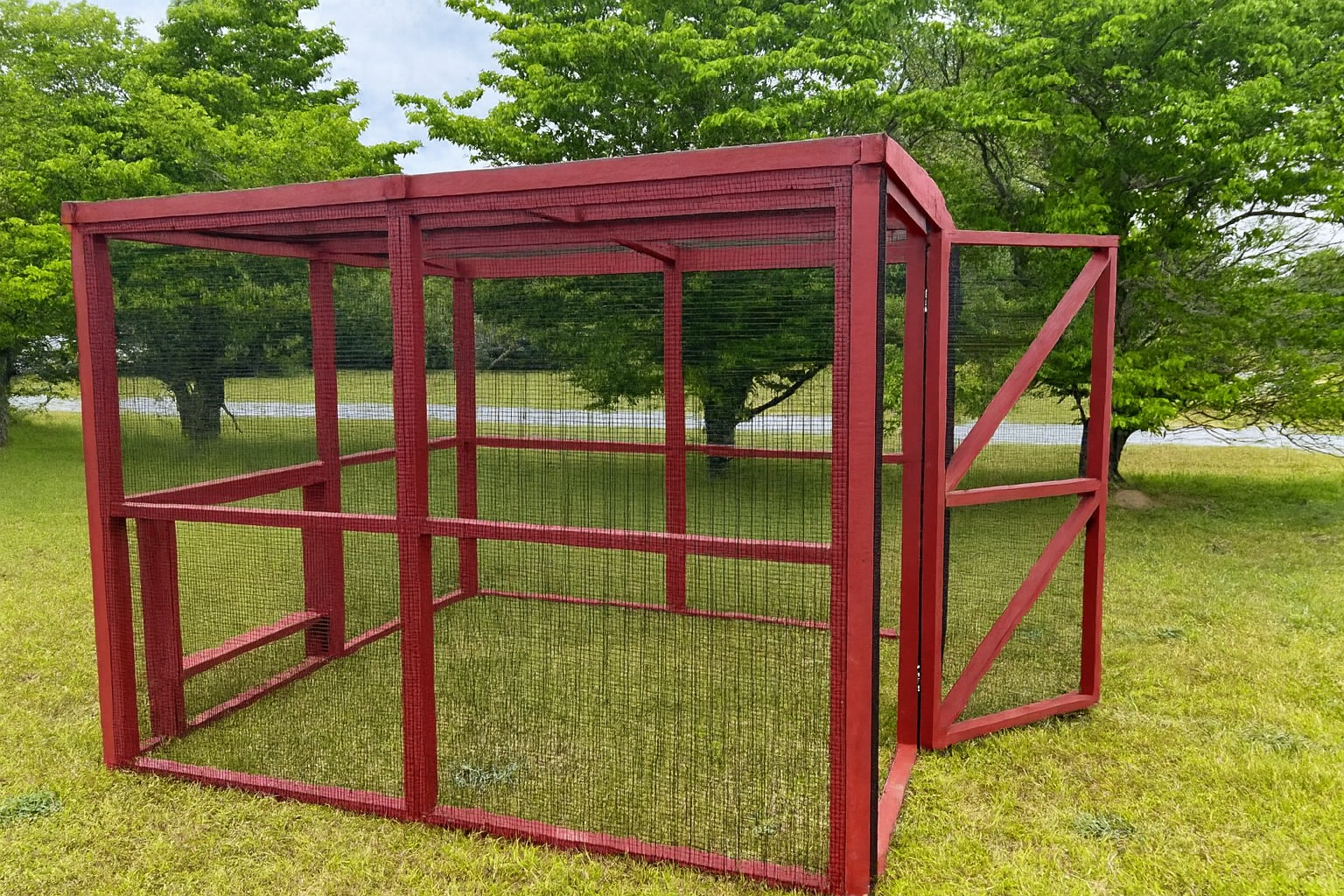 Wooden 8 Ft. Chicken Run (8’W X 8’L X 6’3”H)
