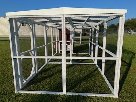 Wooden 8 Ft. Chicken Run (8’W X 8’L X 6’3”H)