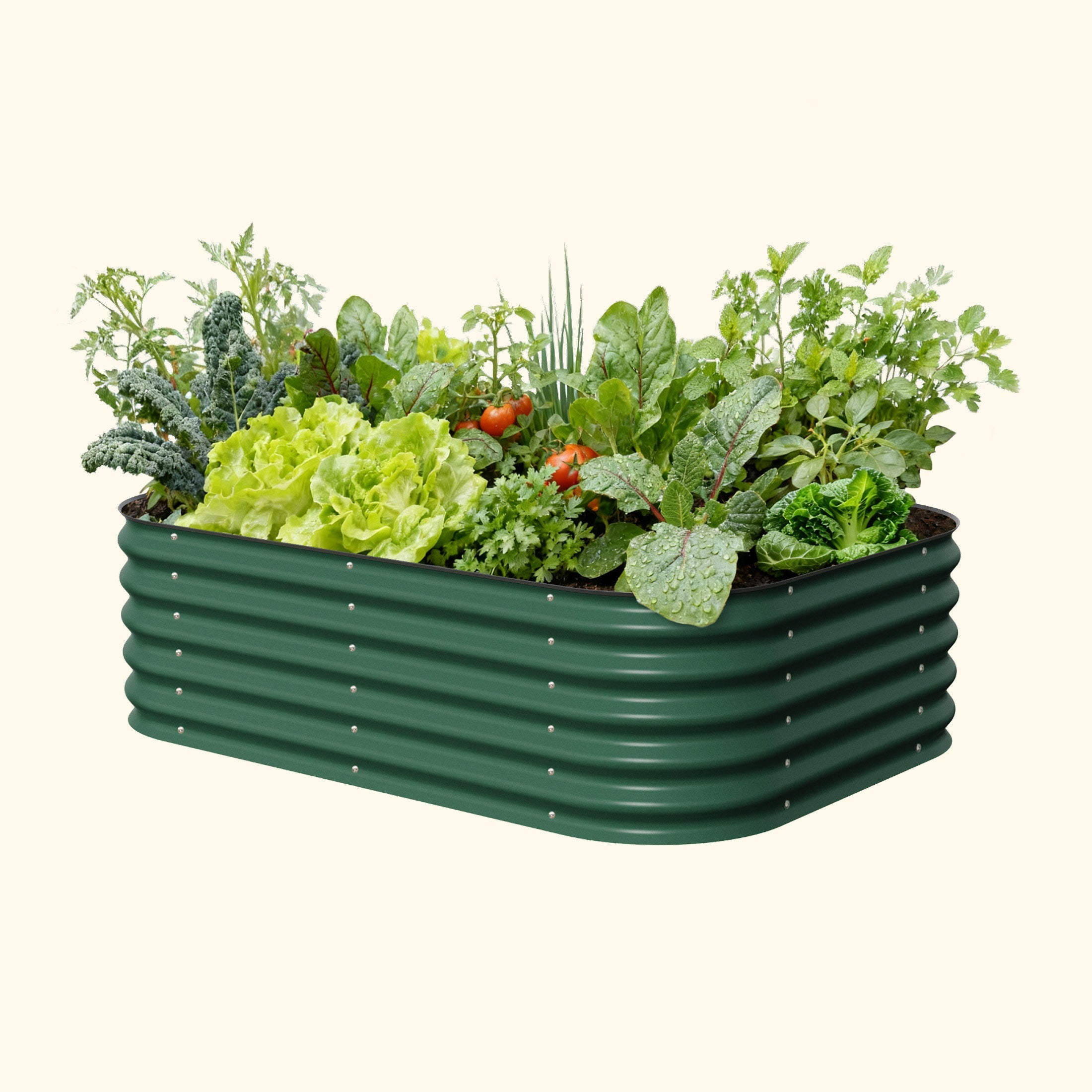 17" Tall 6-In-1 Medium Modular Metal Raised Garden Bed Kit