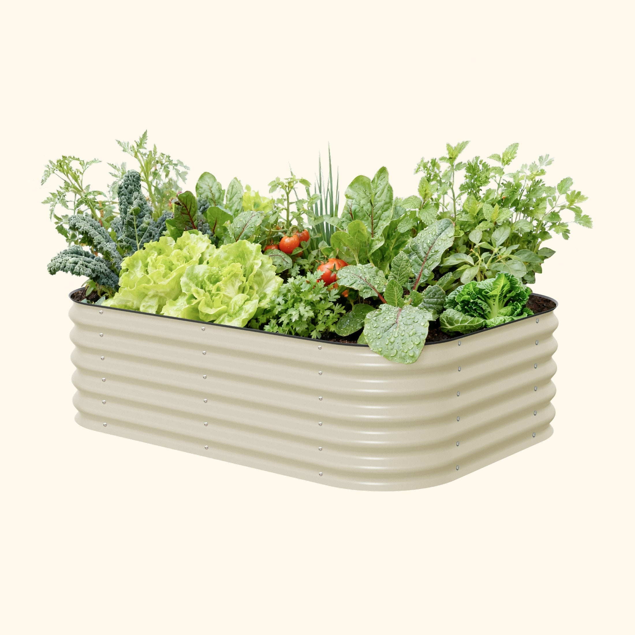 17" Tall 6-In-1 Medium Modular Metal Raised Garden Bed Kit