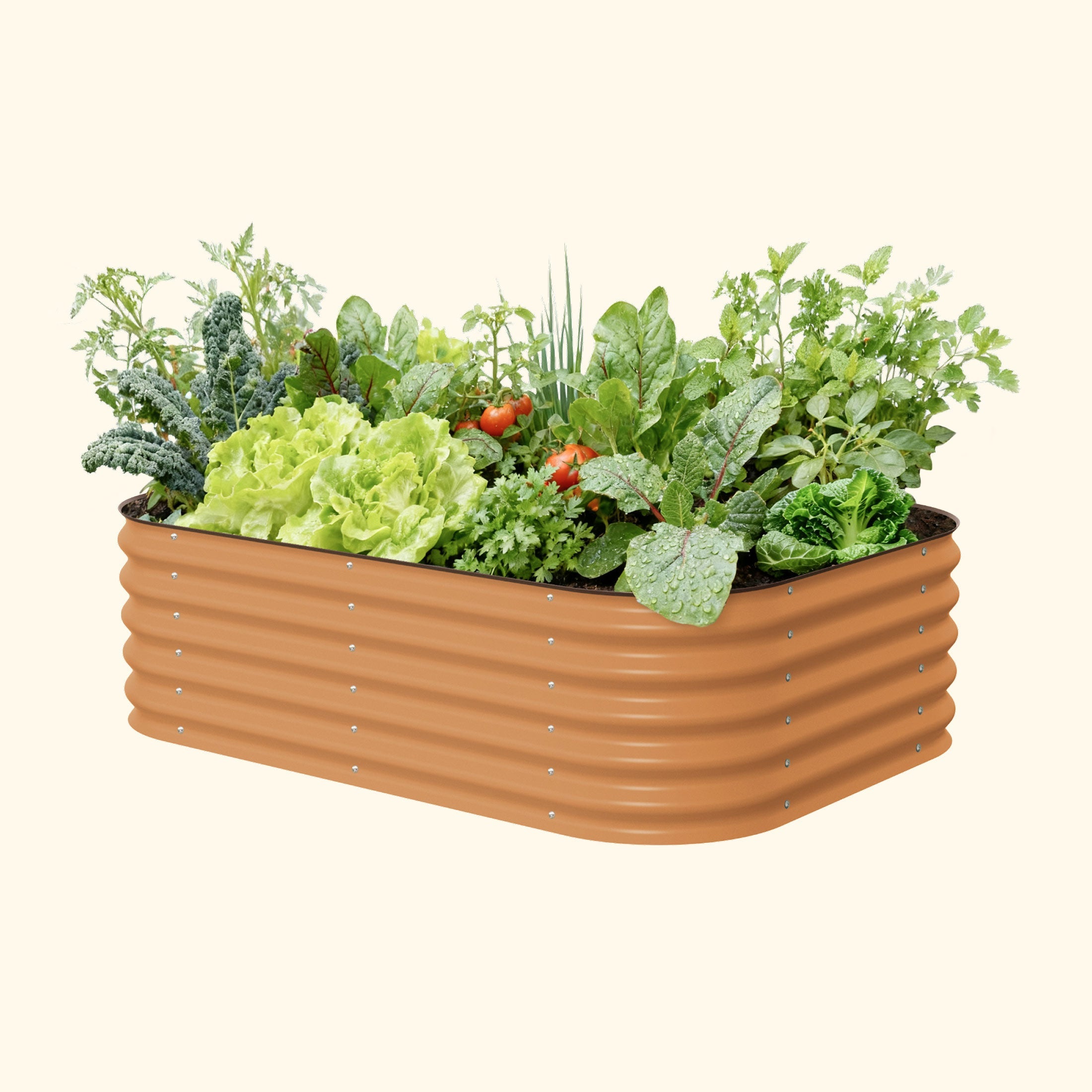 17" Tall 6-In-1 Medium Modular Metal Raised Garden Bed Kit