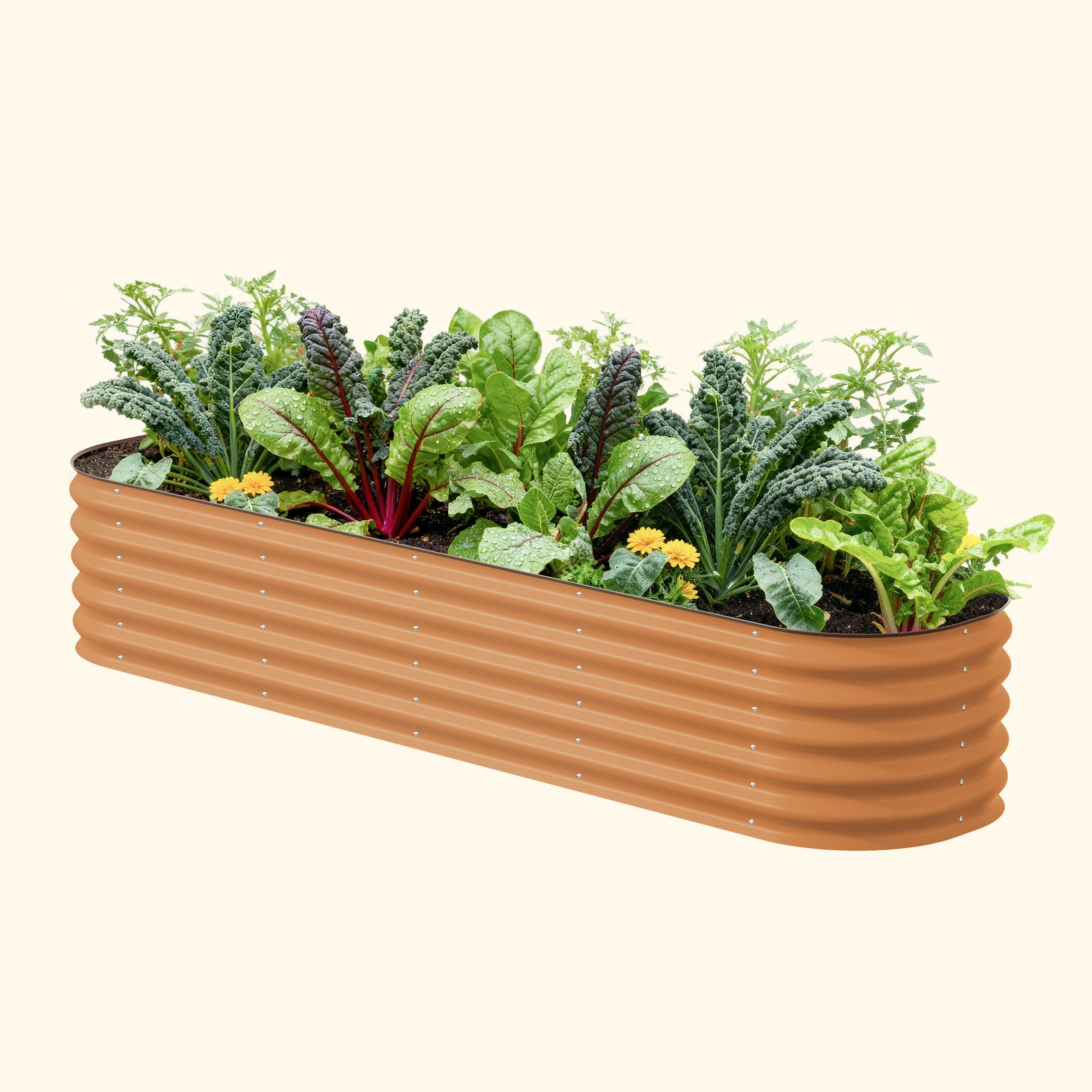17" Tall 9-In-1 Large Modular Metal Raised Garden Bed Kit